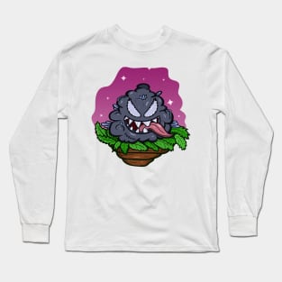 Monster Black Weed Bud. Long Sleeve T-Shirt